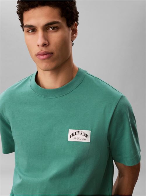 ss easy collegiate badge tee CALVIN KLEIN JEANS | LV04RF294GVFL